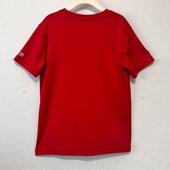 All In Motion Short Sleeve Top Red With Football Graphic Boys Size S (6/7) - Picture 2 of 3